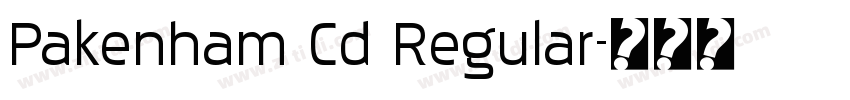 Pakenham Cd Regular字体转换